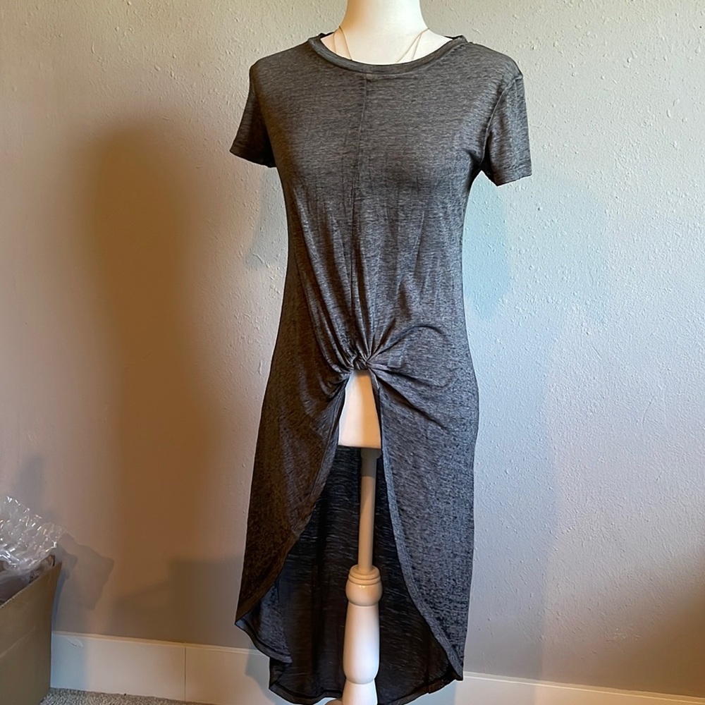 Short tie in the front long in the back super soft T-shirt